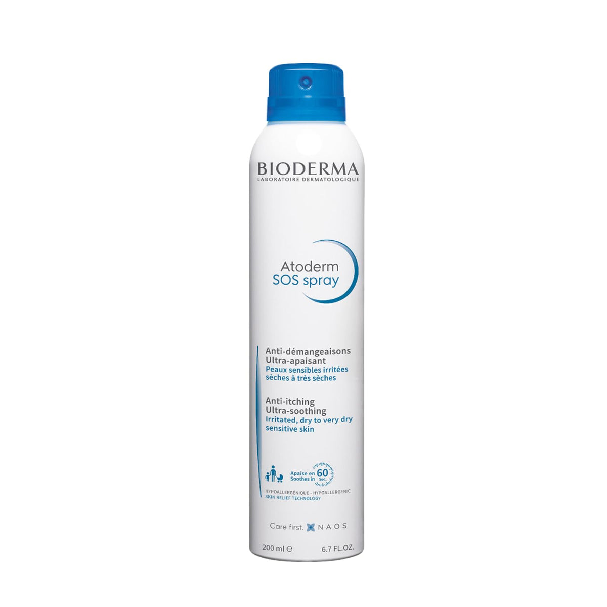 Atoderm SOS Spray Bioderma, Anticomezón de Alivio Inmediato, 200 ml