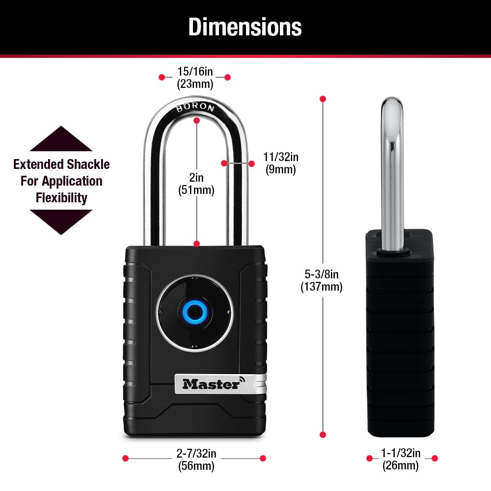 Candado Inteligente Bluetooth Master Lock Exterior Plata 4401LHEC