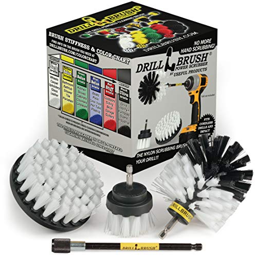 Lavado de Autos y Detallado Power Kit Cepillo con largo alcance extensión extraíble. Auto Care conjunto incluye diverso tamaño tres, reemplazable, blanco suave del depurador Cepillos con cambio rápido
