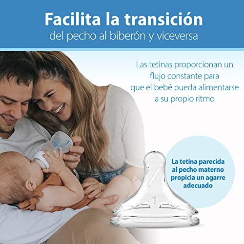 Dr. Brown's Opciones anticólicos + biberones de cuello ancho para reducir los cólicos, juego de regalo esencial para biberones