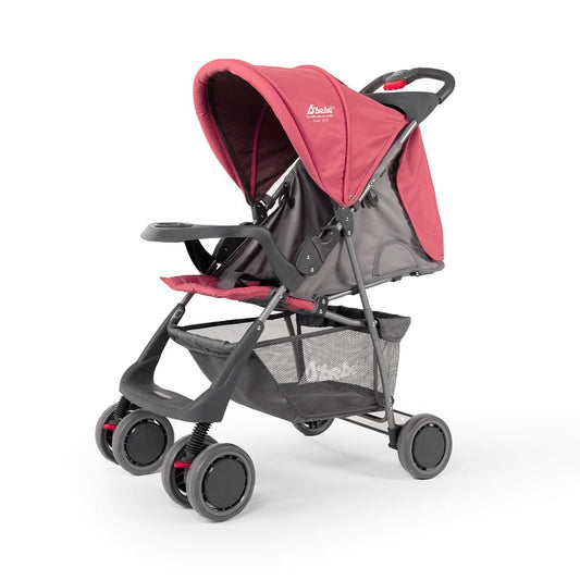 D´BEBÉ - Carriola Citi - Carriola Cómoda y Ligera por su Respaldo Reclinable - Fácil de Transportar - Ideal para Bebés desde 3 Meses de Edad hasta los 2 Años - Color Rosa