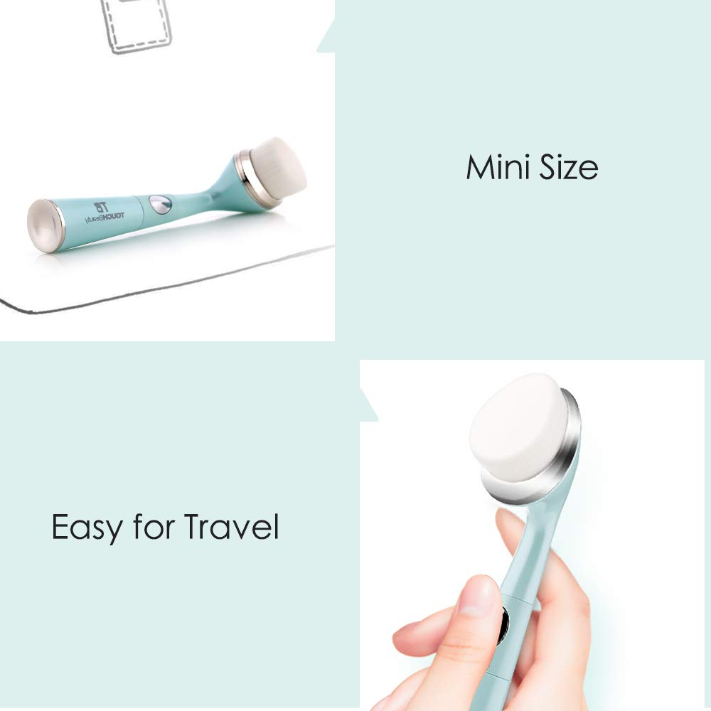TOUCHBeauty Sonic Eye Massager with Soft Facial Cleansing Brush Eyes & Face Skin Care Device Relieves Dark Circles and Puffiness 1581