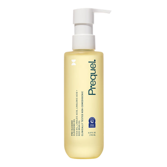 Prequel Aceite Limpiador Facial Pre-Exfoliante. Doble Limpieza Facial Con Aceite, Centella Asiática Y Más. Desmaquillante No Comedogénico. Fórmula Suave Sin Perfume Para Todo Tipo De Piel. 184 Ml(6.5