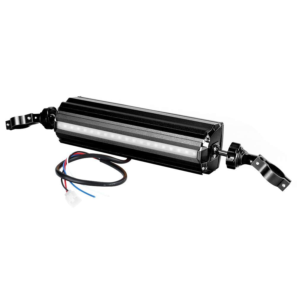 Dweekiy Altavoz estéreo para Moto, Manillar de modificación de Motocicleta de Audio de Sonido Antideslizante a Prueba de Agua(Negro)