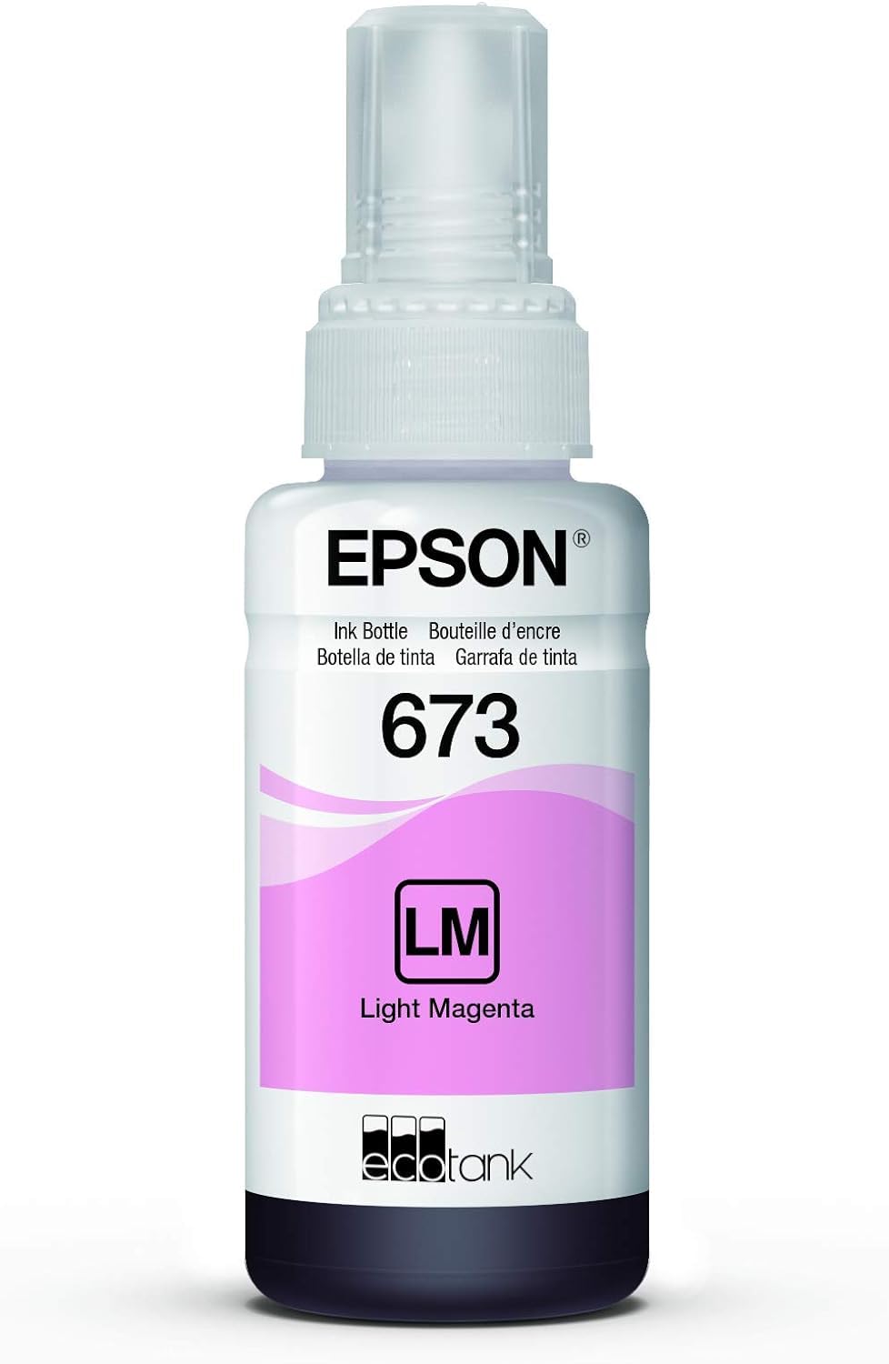 Botella de Tinta Epson Magenta Claro T673 para Impresoras L805, L810, L850 y L1800