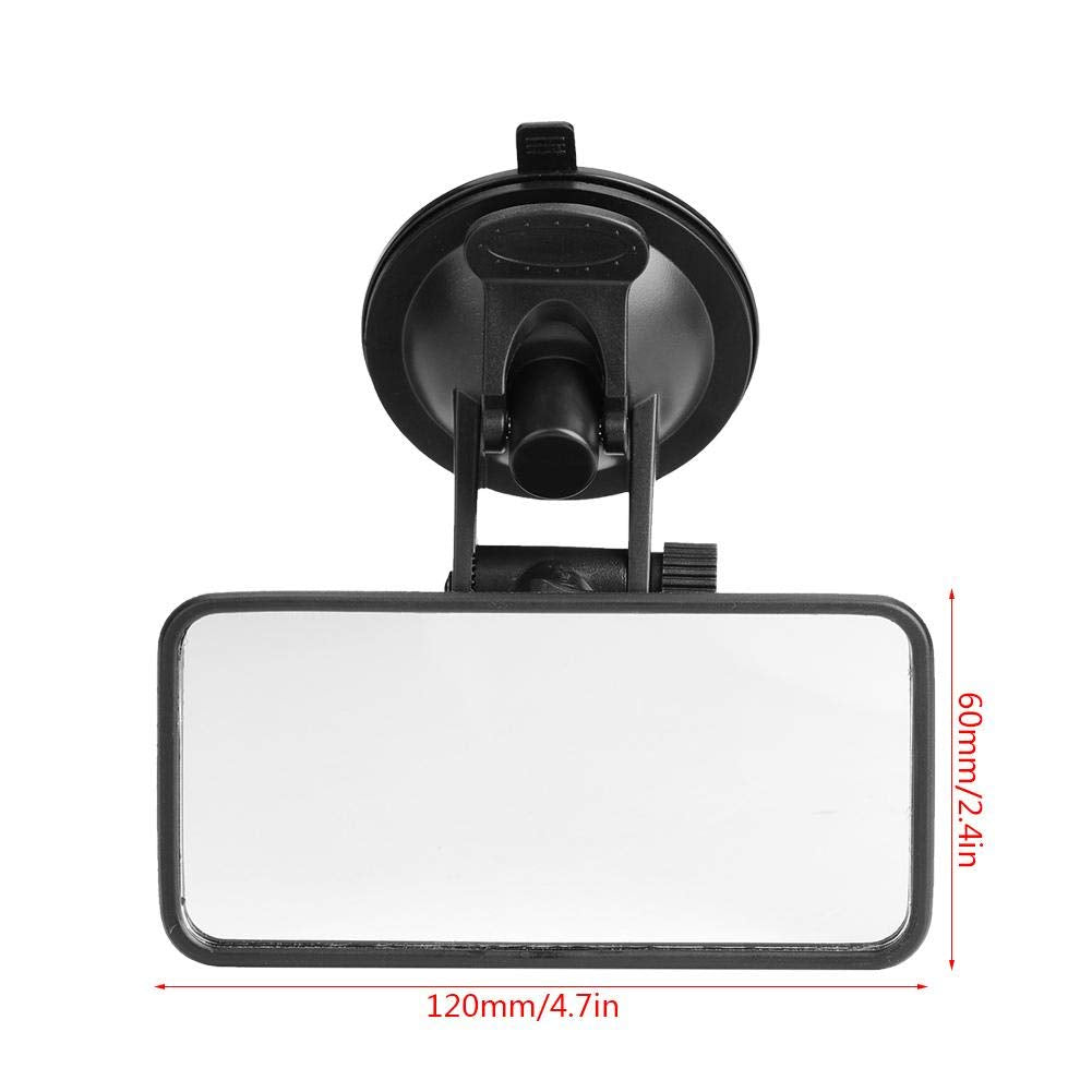 Senyar Espejo para automóvil para bebés, interior ajustable para automóvil Espejo retrovisor para bebés Cristal para monitor de niños para asiento de seguridad con succión