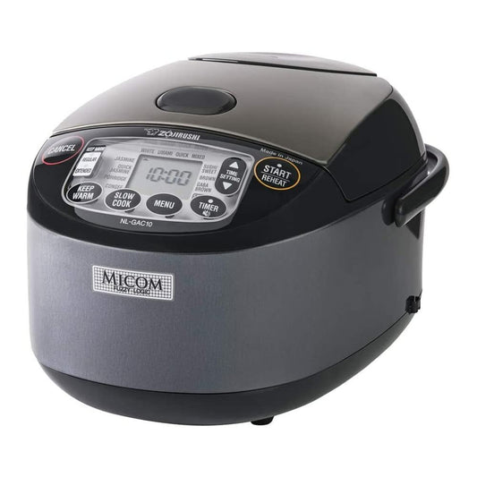 Arrocera y Calentador de Arroz Umami Micom Zojirushi Negro Metálico