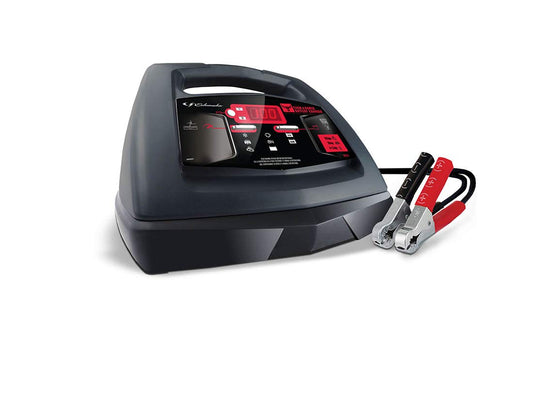 Schumacher FR01235 Cargador de batería con arranque de motor, impulso y mantenedor - 100 amperios/30 amperios, 6 V/12 V - para tractores, coches y camiones