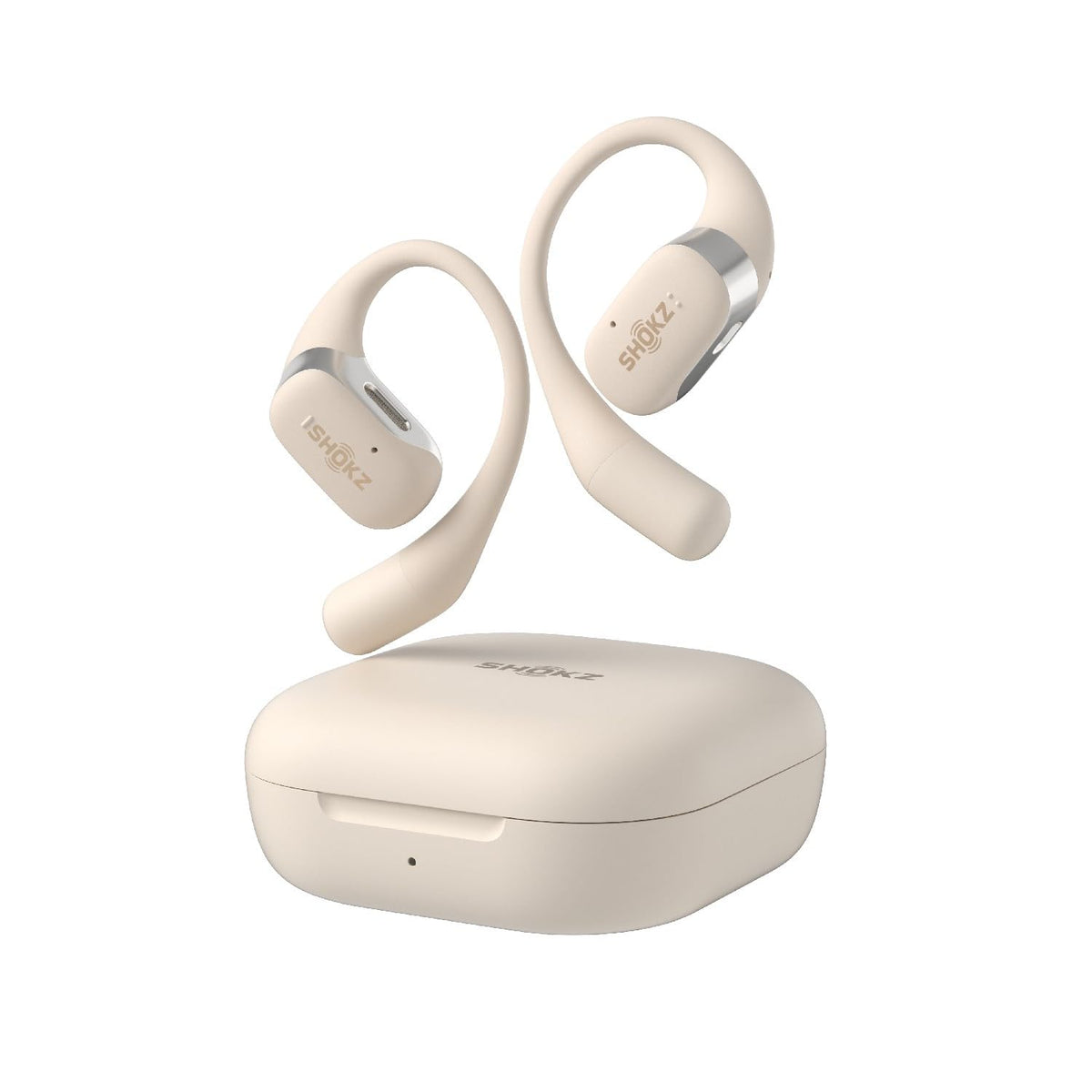 Auriculares Deportivos Shokz Beige True Wireless Bluetooth de Conducción Aérea Resistentes al Sudor y Agua