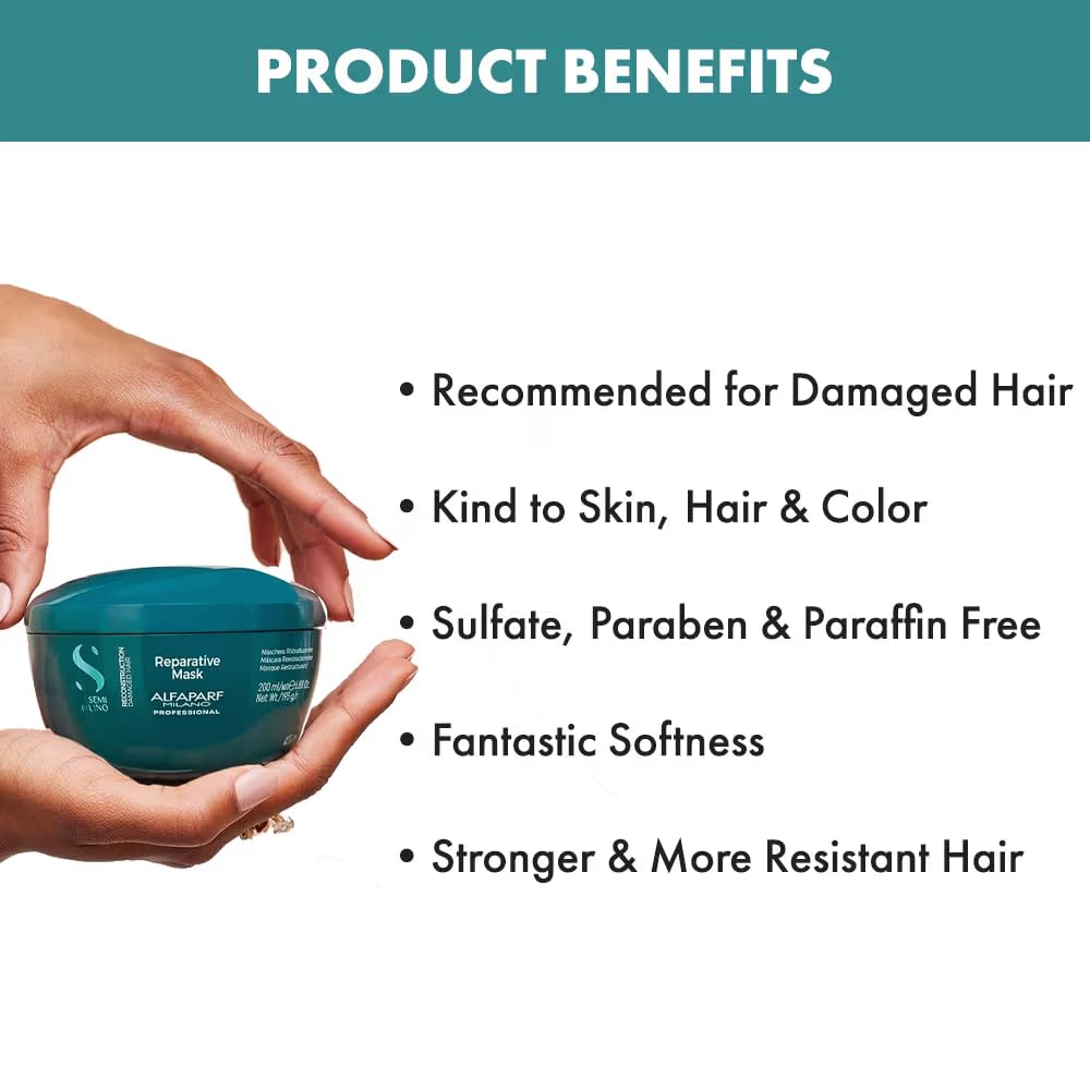 Máscara Reparadora de Cabello Dañado Alfaparf Milano Semi Di Lino