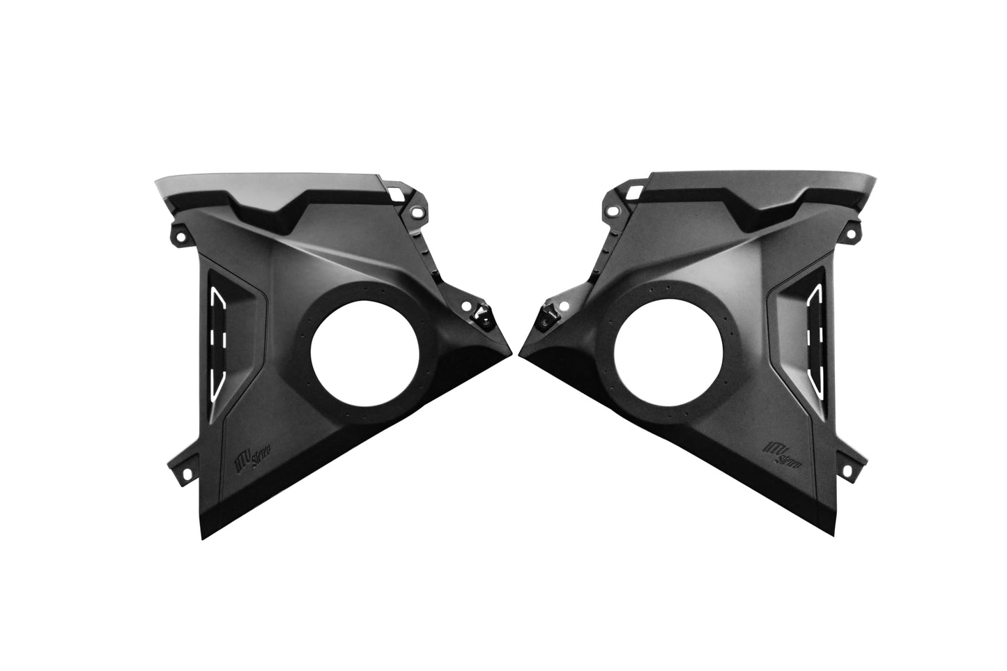 UTV Stereo Maverick R - Paneles de altavoz frontal de 6.5 pulgadas, actualización para Can-Am Maverick R, duradero, fácil instalación, ubicación opcional de recorte.