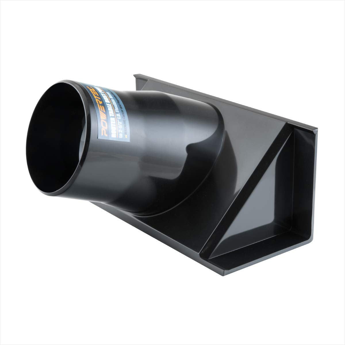 Puerto de Polvo POWERTEC 70288 para Mesa de Enrutador Manguera de Recogida de Polvo de 2-1/2 Pulgadas para Valla