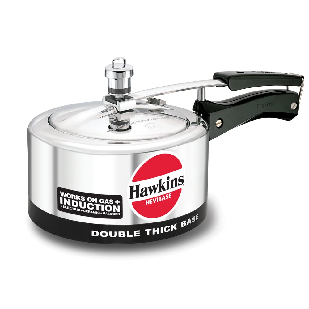 Hawkins Hevibase IH20 olla de presión de inducción, pequeña, plateada, Plateado, 2 litros, 1