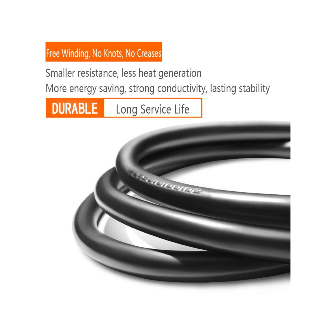 Cable de alimentación de repuesto compatible con olla de presión eléctrica, olla de arroz, olla de arroz, máquina de leche de soja, microondas – [listado UL] cable de alimentación de 6 pies de extensión de 3 clavijas 18 AWG