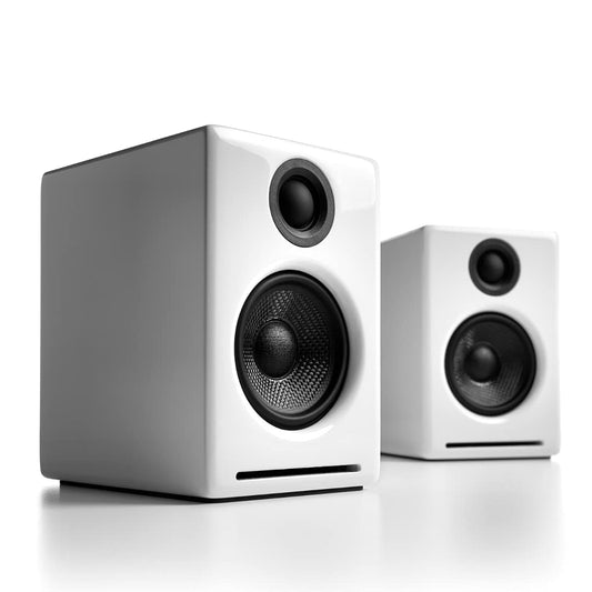 Audioengine Altavoces de Escritorio inalámbricos Bluetooth A2 Plus: Altavoces de computadora de 60 W para música y Juegos