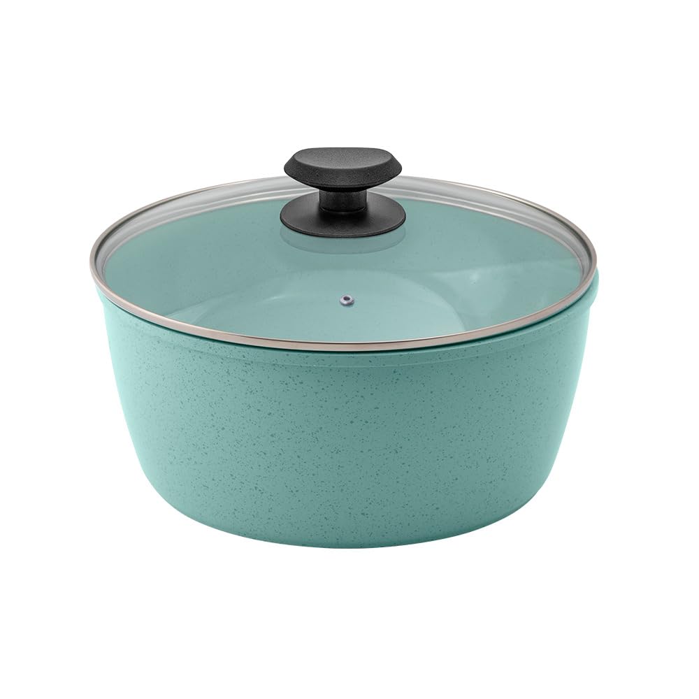JADECOOK Bateria de Cocina Jade Smart 9 Pzs Batería De Cocina Mango Removible Pocillo Tapas Hermeticas Antiadherente Ollas para Cocina