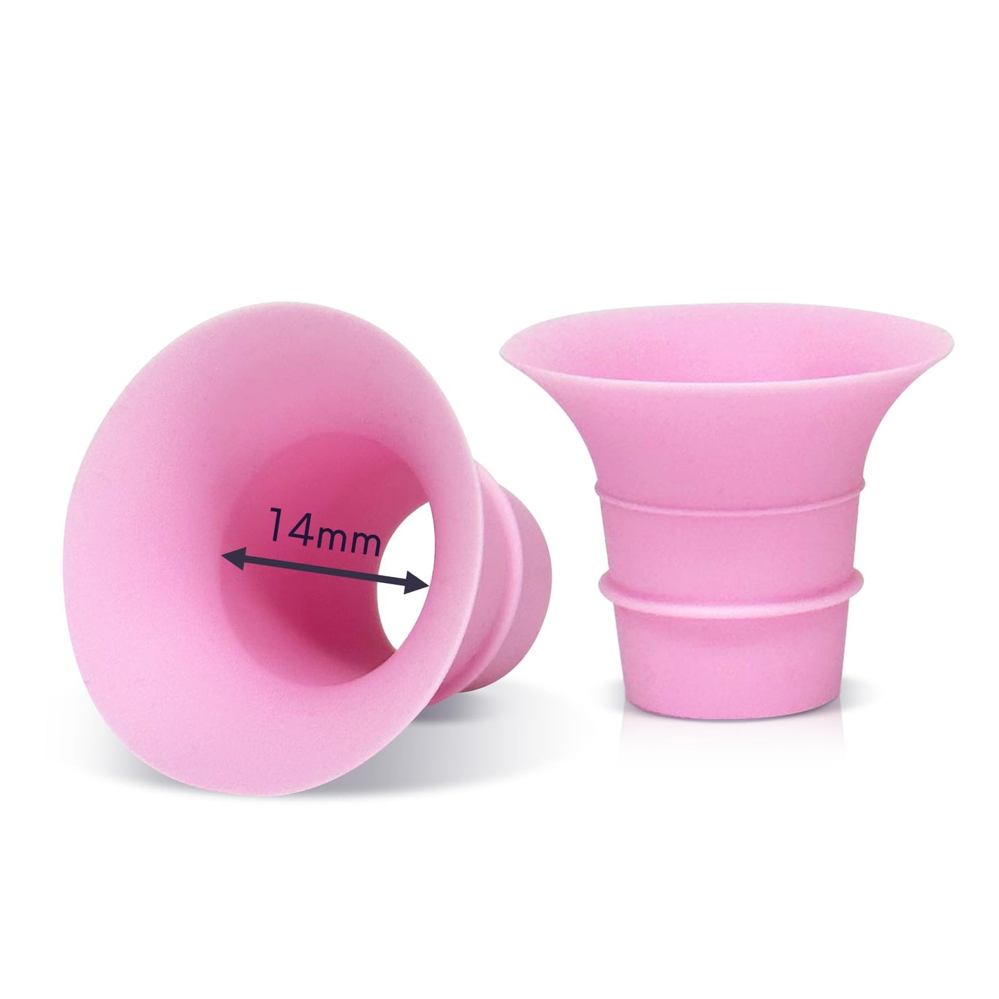 Yeabetter Inserto de brida de 14 mm Compatible con Elvie Stride, S18 S21 S23, Medela, para Spectra S1 S2, TSRETE, Momcozy S9 Pro S10 S12 Pro Bombas portátiles, Reduce las bridas de 24 mm del extractor