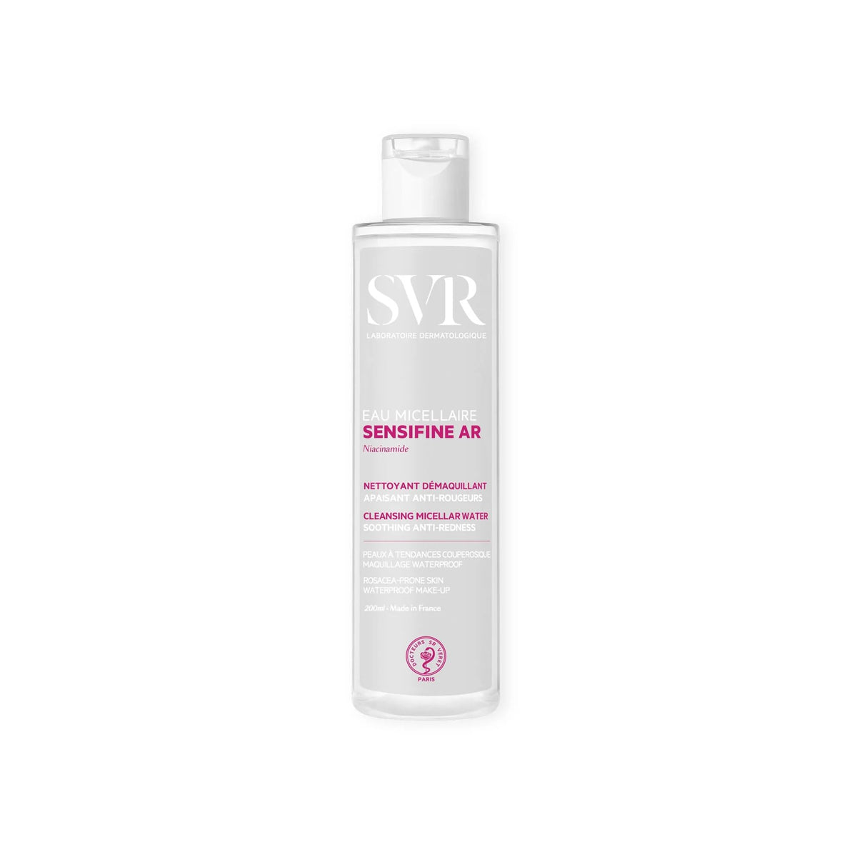 SVR Sensifine AR Agua Micelar Hidratante para Piel con Rojés con Niacinamida, 200 ml