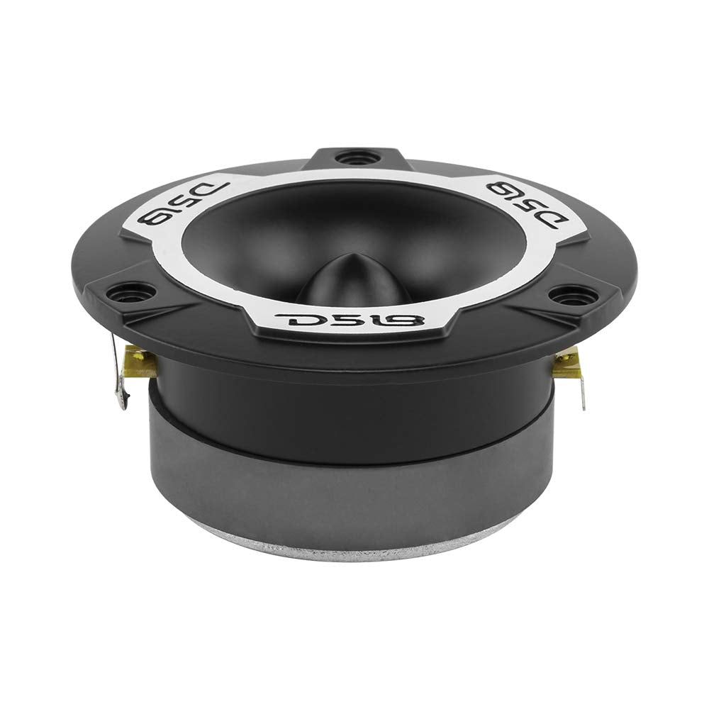 DS18 PRO-TWX1 Super Tweeter en plata – 1 pulgadas, marco de aluminio y diafragma, 240 W Max, 4 ohmios, crossover incorporado, los tweeters PRO son los mejores en el mercado de audio y voceteo Pro (par) – Plata altavoces coche vias coches pulgadas puerta e