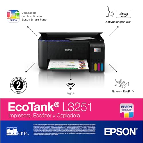 Epson Ecotank Impresora Multifuncional a Color L3251