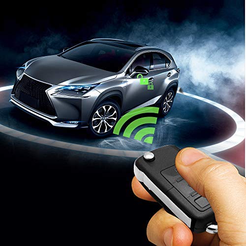 Kit de Cerradura Central para Automóvil Universal con Alarma y Sensor de Impacto para 4 Puertas Keyless Entry