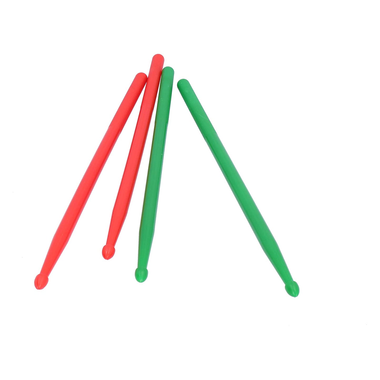 Juego de baquetas, 12 piezas, 42 cm, coloridas baquetas de nailon, elástico antideslizante para tocar