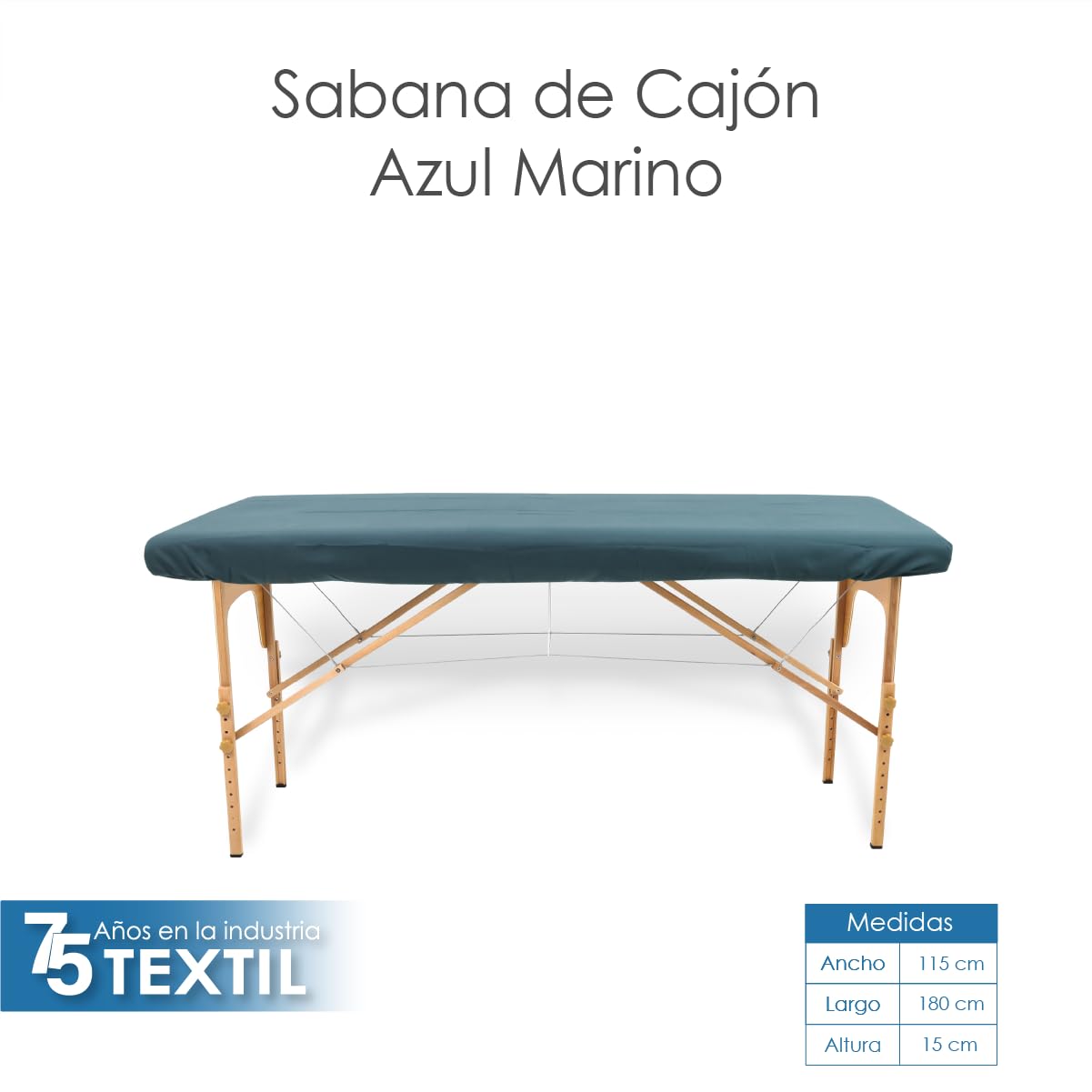 La Nueva Perla Juego Sabana Camilla Masaje Spa Exploracion Microfibra Color (Azul Petroleo, 1 Juego (2 Piezas))