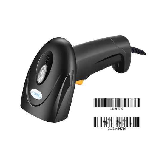 KITCHEN CHOICE Escaner Codigo de Barras,Lector Codigo de Barras Compatible con USB 2.0 Conexión por Cable, 1D Barcode Scanner Láser para Tableta, PC,con Windows、Mac、Android、Linux