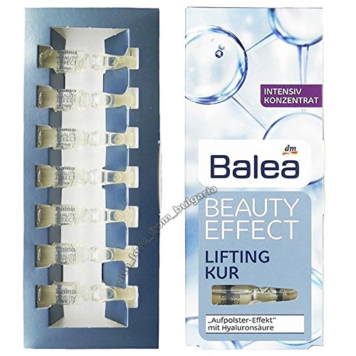Balea Beauty Effect Lifting Treatment Ampoules With Hyaluronic Acid 7 x 1 ml MADE IN GERMANY by Balea