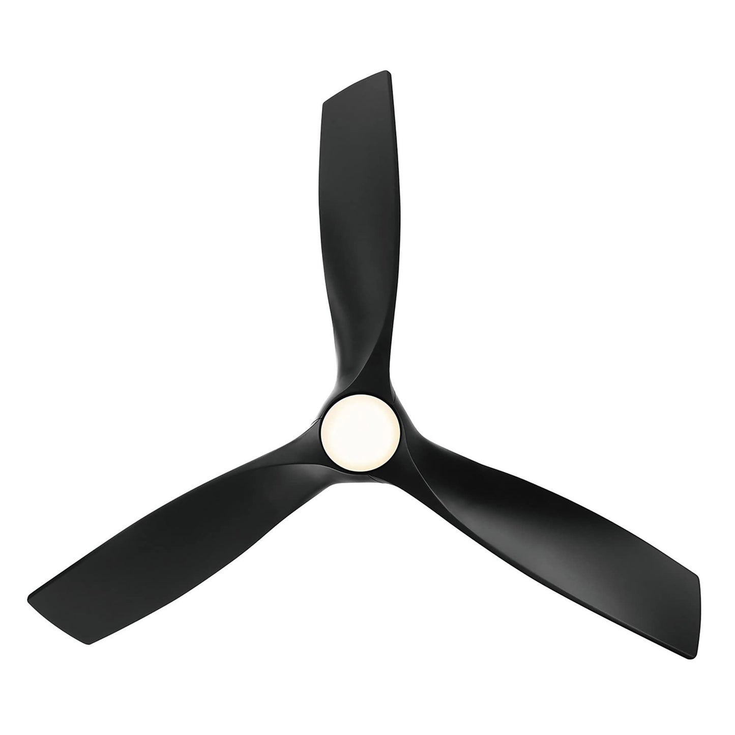 Ventilador de Techo Zephyr Negro Mate con Luz LED y Control Remoto Inteligente para Interiores y Exteriores