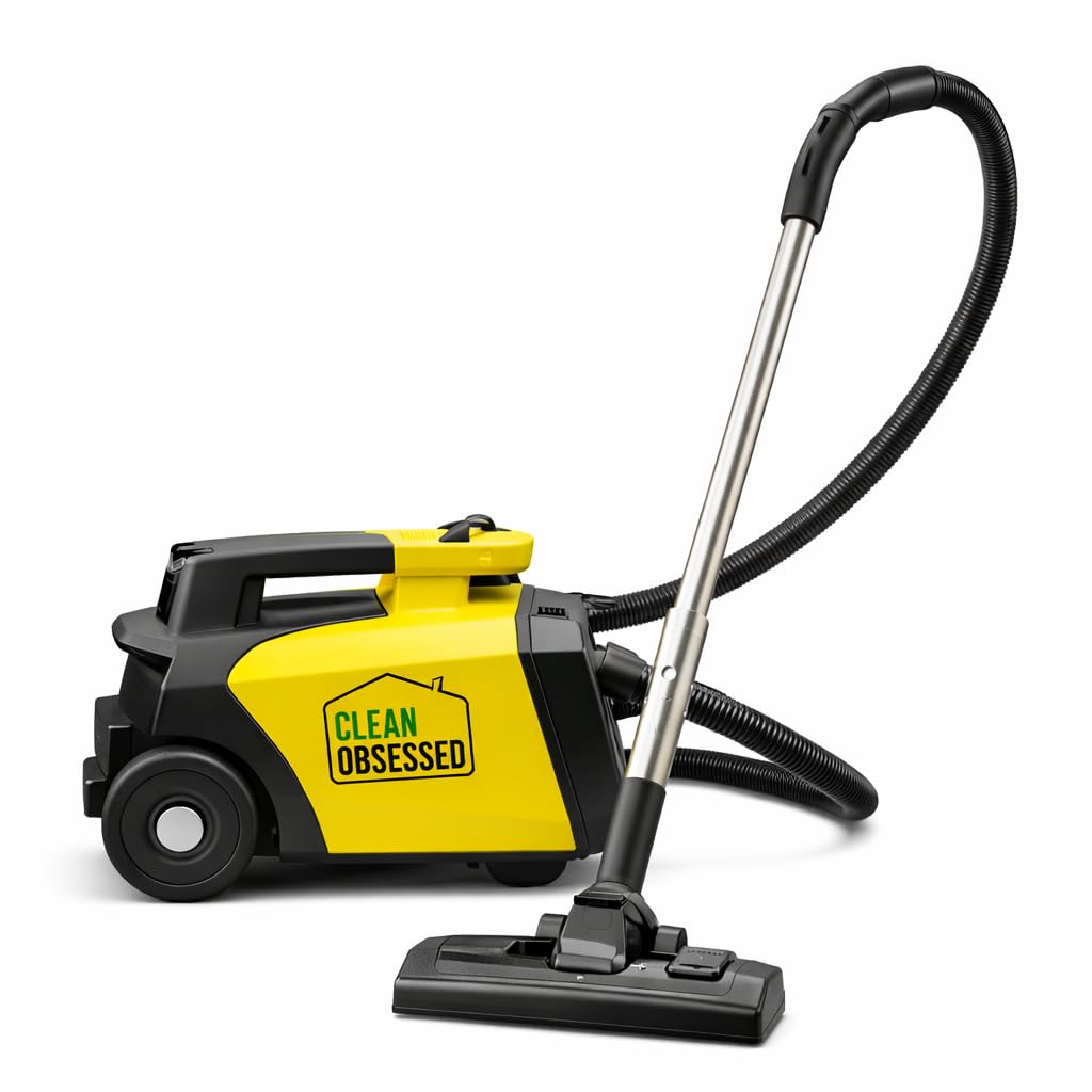 Clean Obsessed Aspiradora para alfombras y Suelos Duros, Sistema de Limpieza portátil de Grado Comercial Incluye Kit de fijación de 8 Piezas, Cable de 27 pies y Correa de Hombro Ajustable