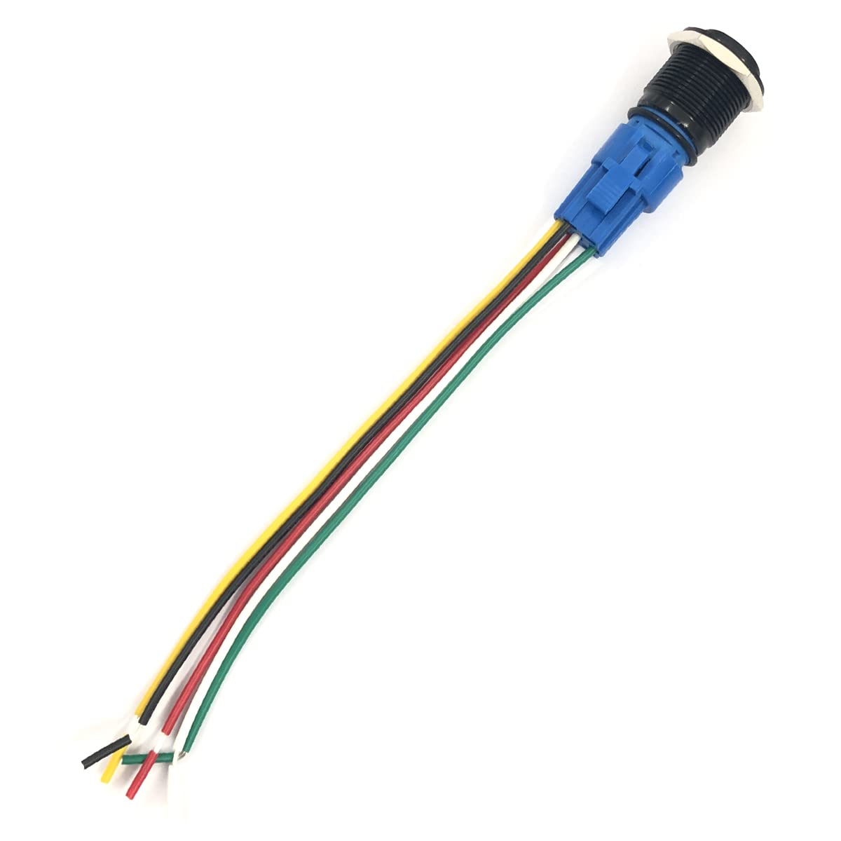 Botón de Bocina FainWan Azul 19 mm 12 V con Luces LED