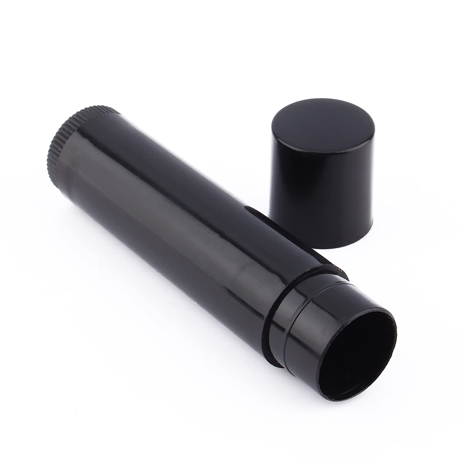 Lote 100 Unids 5 Ml Negro Claro, Contenedores de Bálsamo Labial Tubos de Bálsamo Labial Negro Tubo Contenedor de Bálsamo Labial Vacío