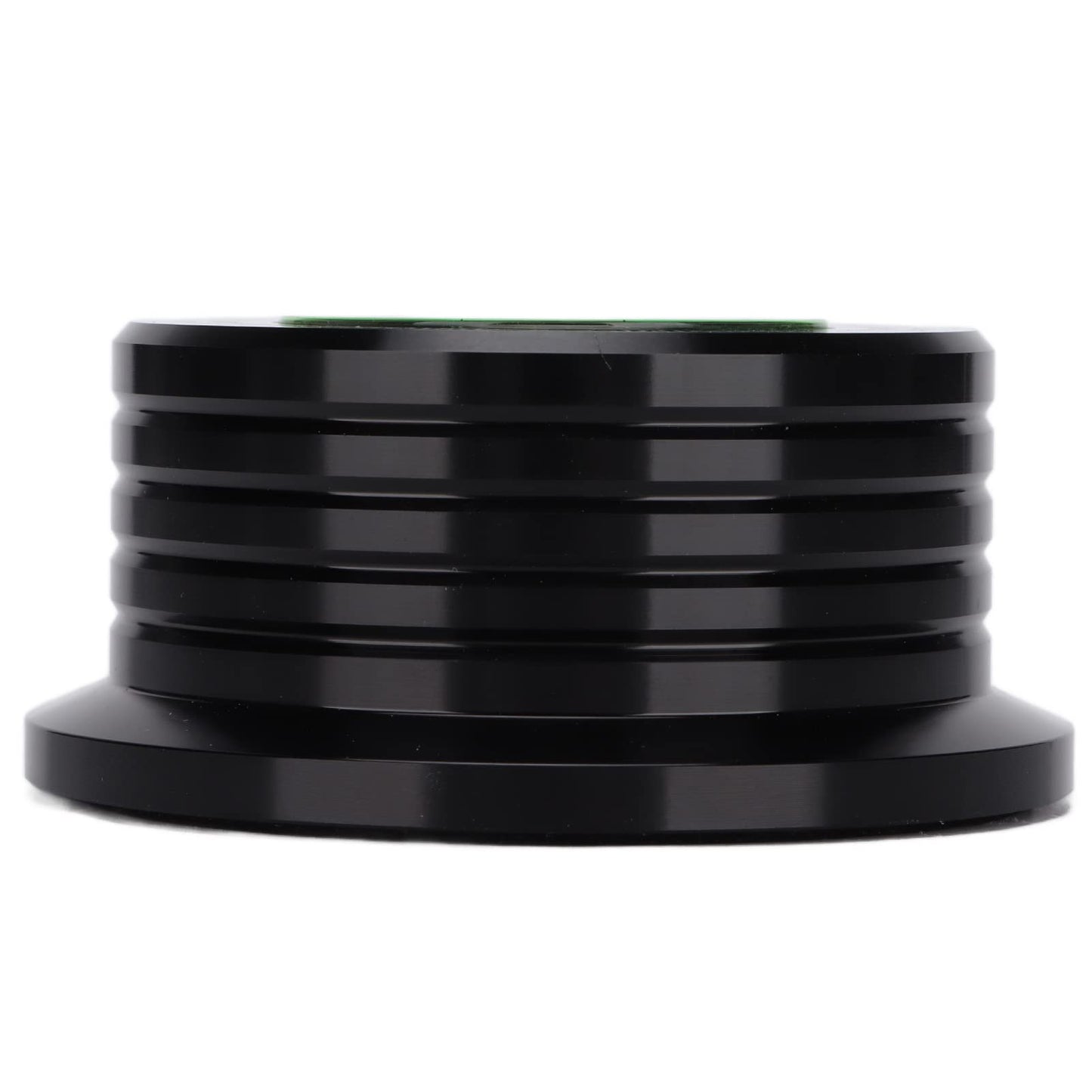 Estabilizador de Discos de Vinilo, Estabilizador de Peso de Discos, Abrazadera de Disco Giratoria de Aluminio con Nivelación de Burbujas para Tocadiscos LP de 50 Hz, Estabilizador de Discos de(negro)