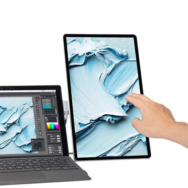 Monitor Portátil SOTSU Cromado FlipAction Touch 14 Pulgadas Pantalla Táctil Compatible con PC y Android