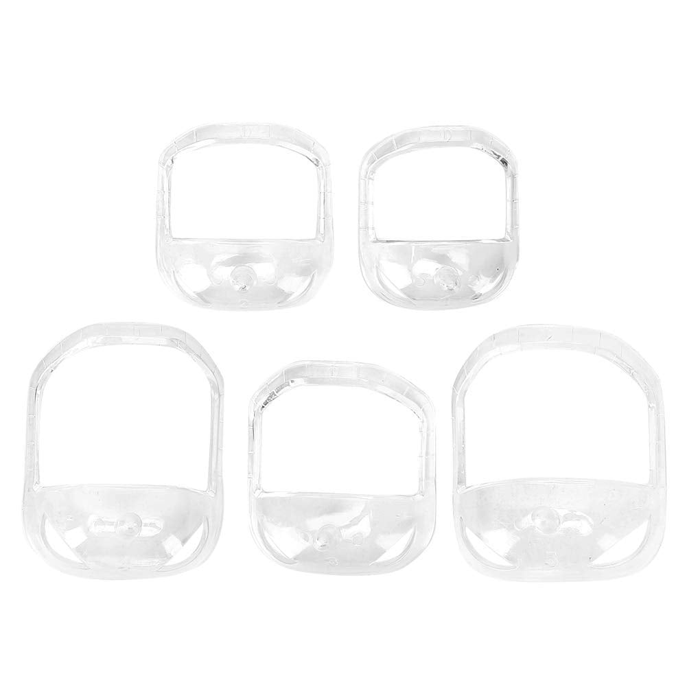 Herramienta De Peinado De Barba Para Hombres, 5 Piezas De Plantilla Moldeadora De Barba, Plantilla De Afeitado De Barba Profesional, Plantilla De Peine De Peinado Transparente Para Bigote De Chivo, Juego De 5 Tamaños (blanco)