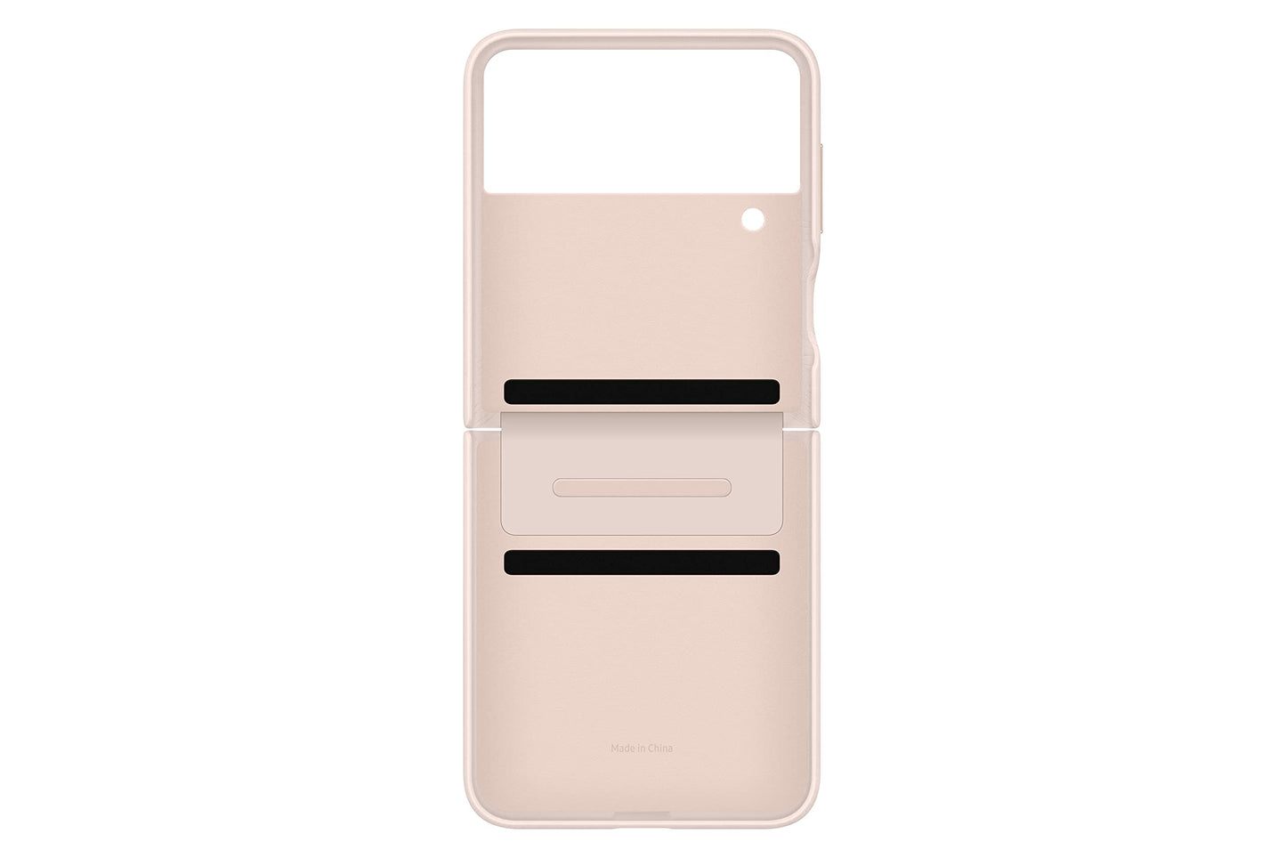 Funda de Piel Protectora Samsung Galaxy Z Flip4 melocotón Estilo Delgado Premium versión Estadounidense