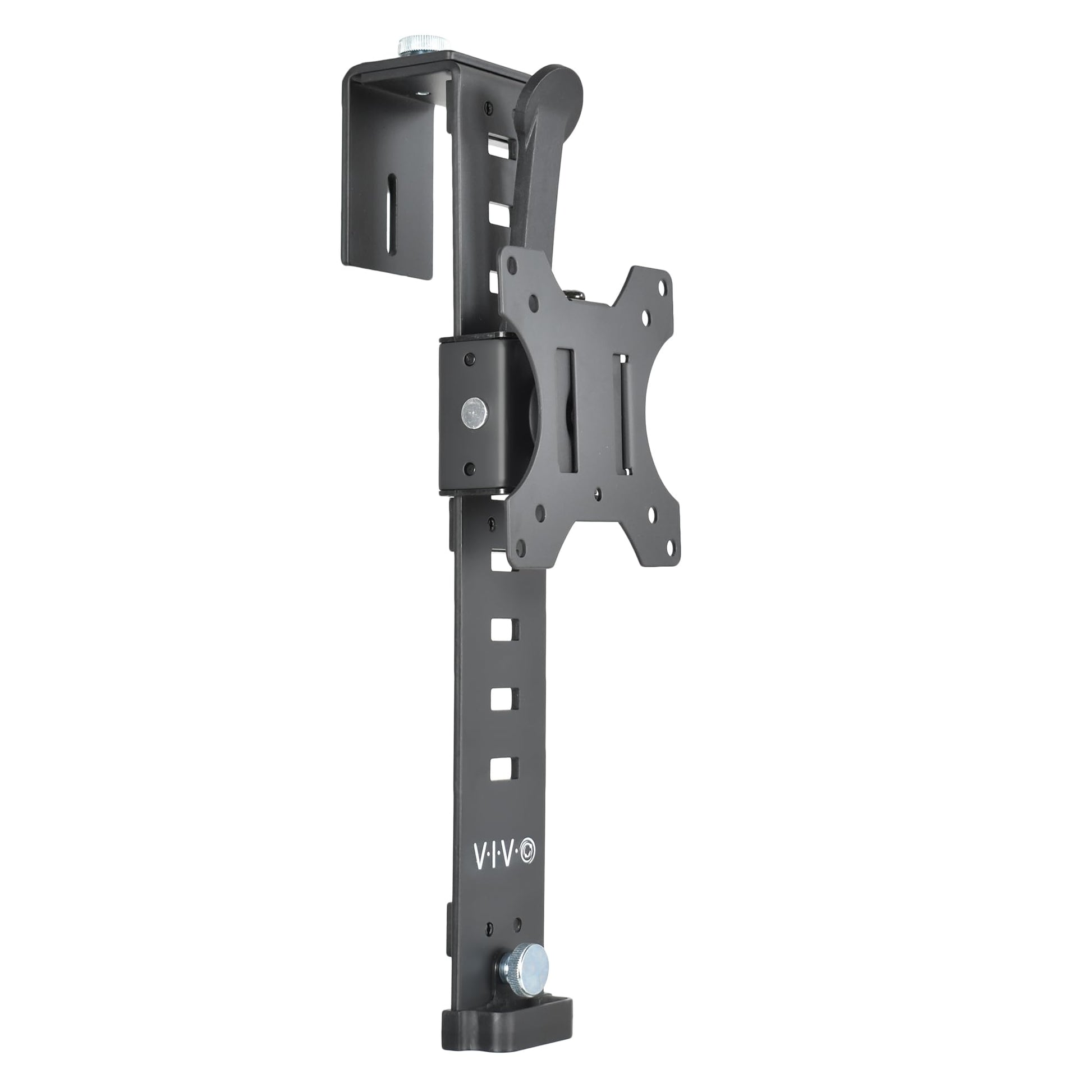 Soporte de Oficina VIVO Negro con Abrazadera Ajustable para Monitor de 17 a 32 Pulgadas