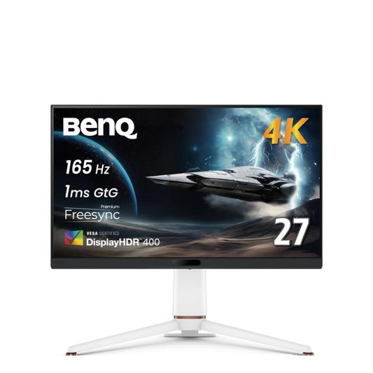 BenQ Monitor Gaming MOBIUZ EX271U de 27", 4K eARC, 165 Hz, 1 ms, DP 1.4, HDMI 2.1, 65 W, USB-C, 95% P3, DisplayHDR 400, Freesync Premium, KVM, Motor Pixsoul, Control Remoto