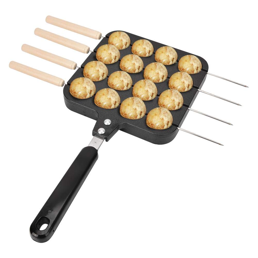 Takoyaki Grill Pan Plate, antiadherente para cocinar, molde para hornear, bandeja de aluminio fundido, antiadherente, comida japonesa, panqueque redondo