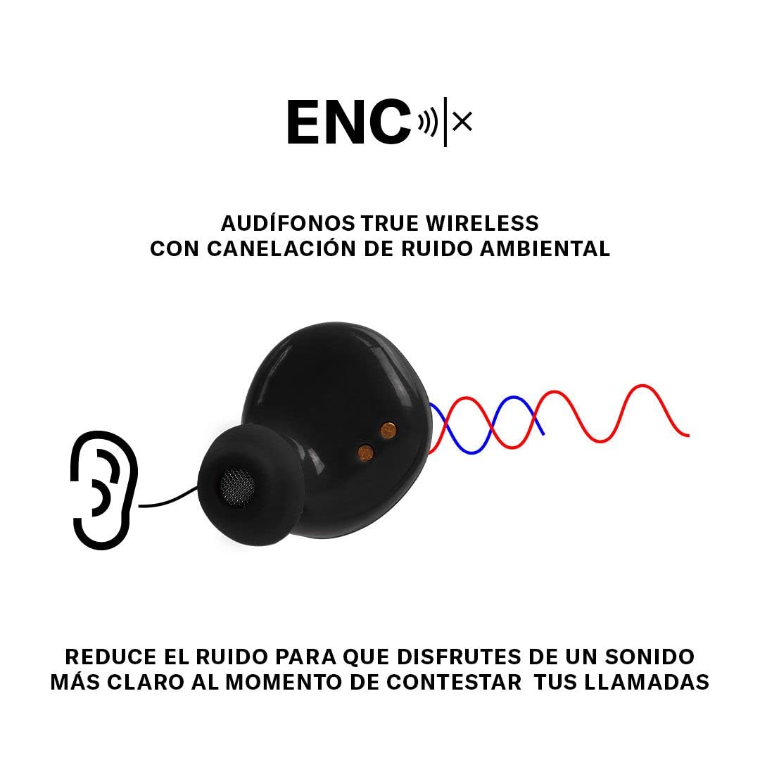 Billboard Audífonos Inalámbricos Earbuds Soul Track, Micrófono Incorporado, Resitente A Salpicaduras, Asistente De Voz, Batería De hasta 36 Horas De Duración Modelo 2025 (Tinto)