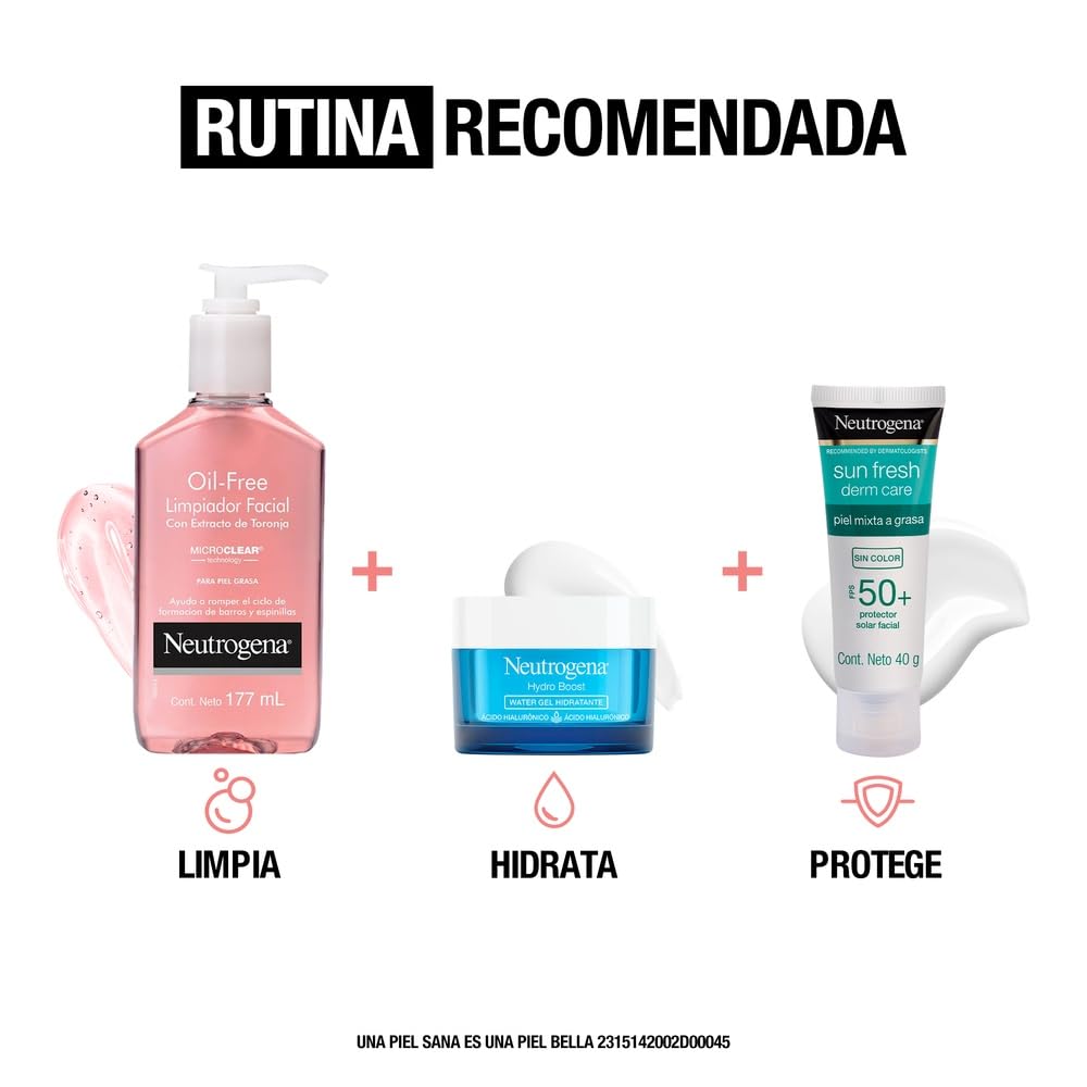 Gel Limpiador Facial Neutrogena Oil free Toronja Ácido Salicílico 177 ml