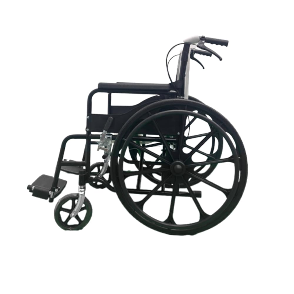 Silla de Ruedas Andafacil Todo Terreno Negro Económica Portátil Alta Calidad para Adultos Mayores