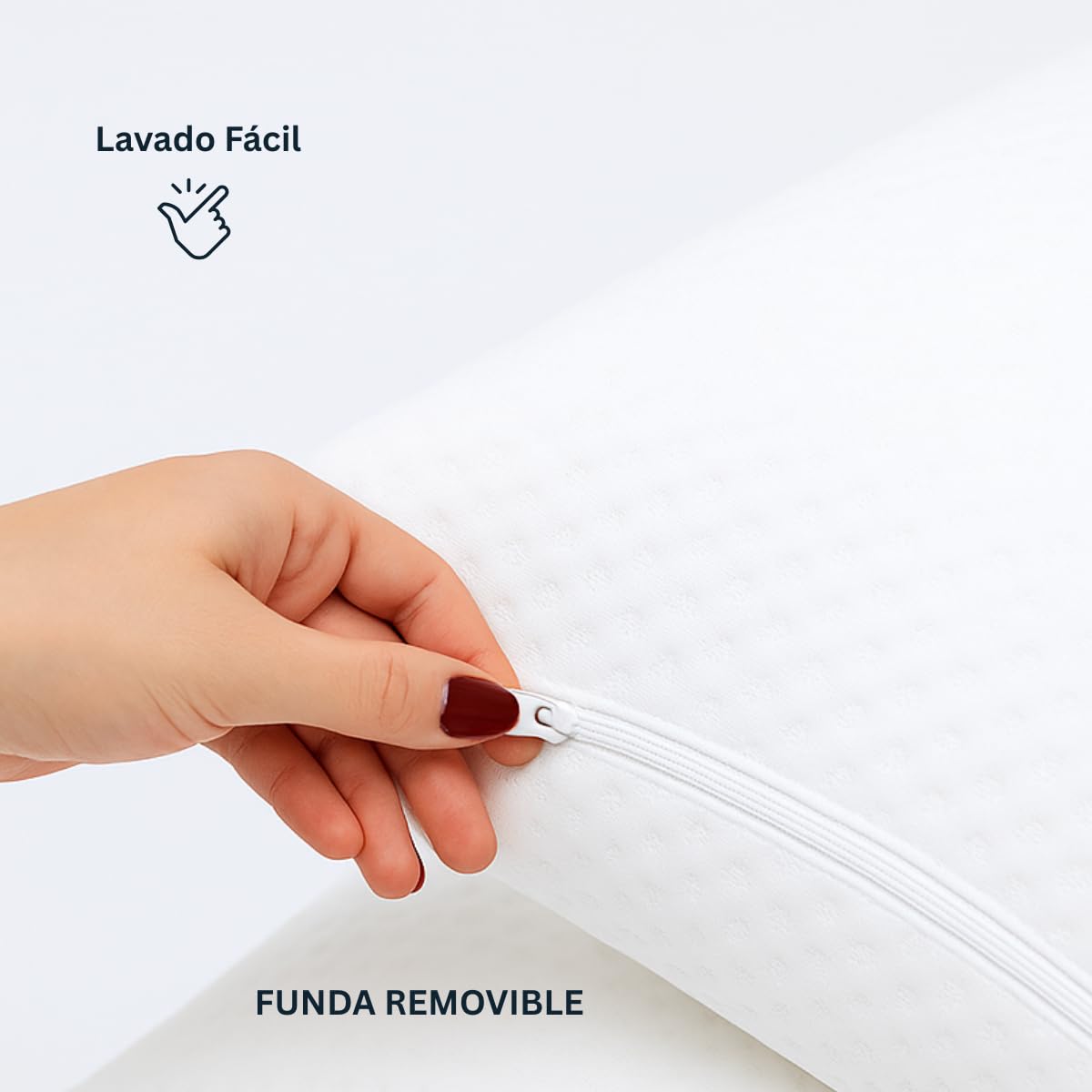 Almohadas TESSO HOME Blancas Memory Foam Semi Firmes con Microfibras de Gel