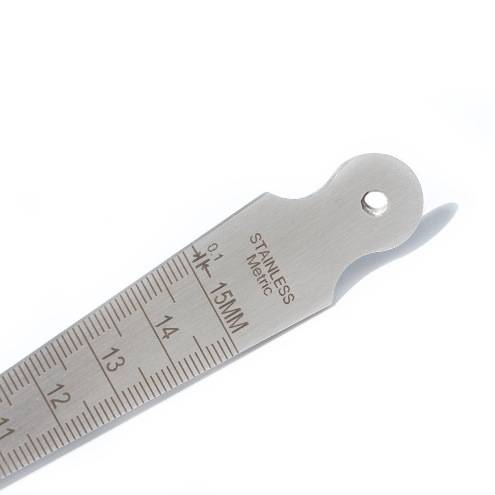 Calibrador Cónico Ulnar Acero Inoxidable 1-15mm Métrico e Inch Test de Soldadura