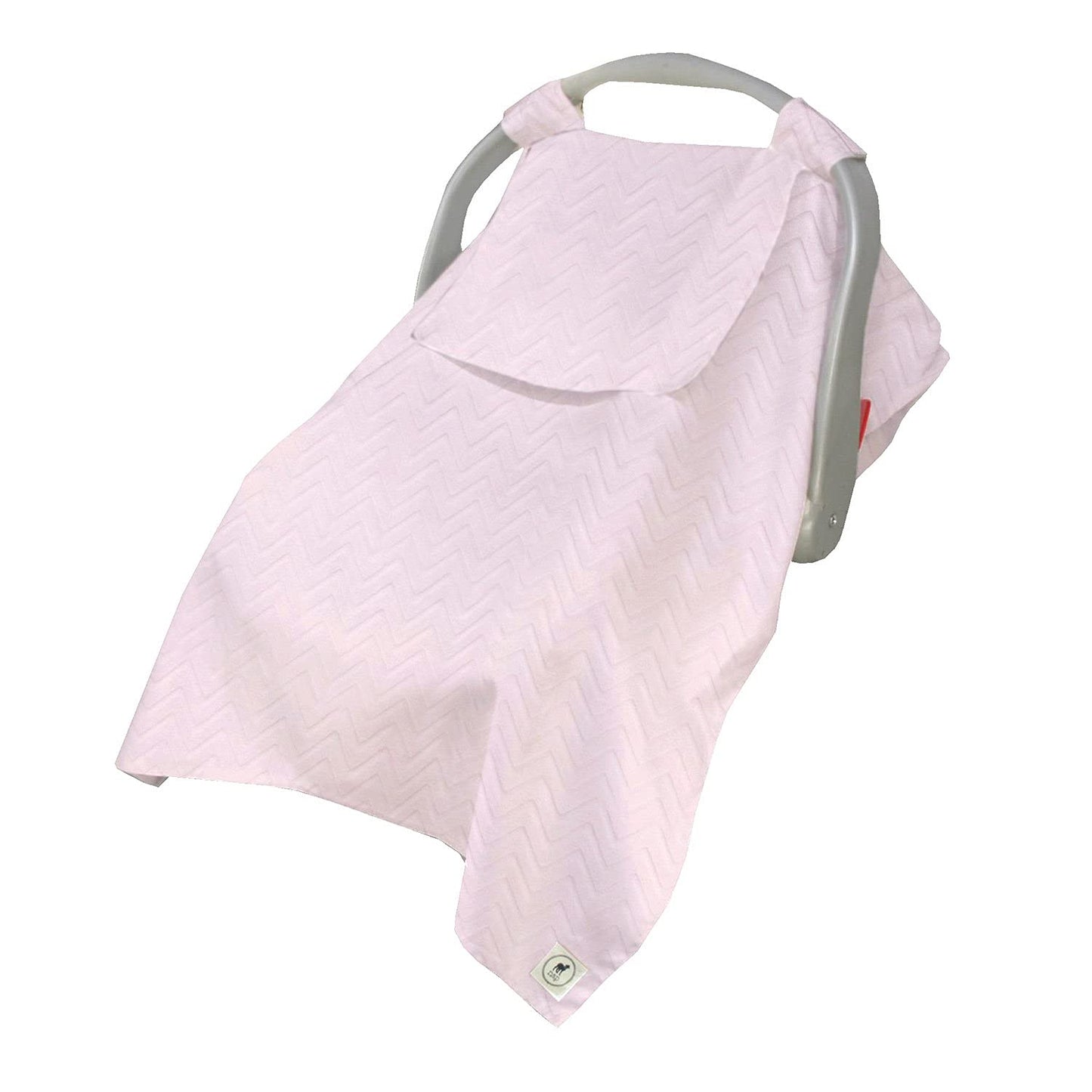 Cubre Huevito Nap Baby Zig Zag Rosa Súper Suave con Ventana y Agarraderas