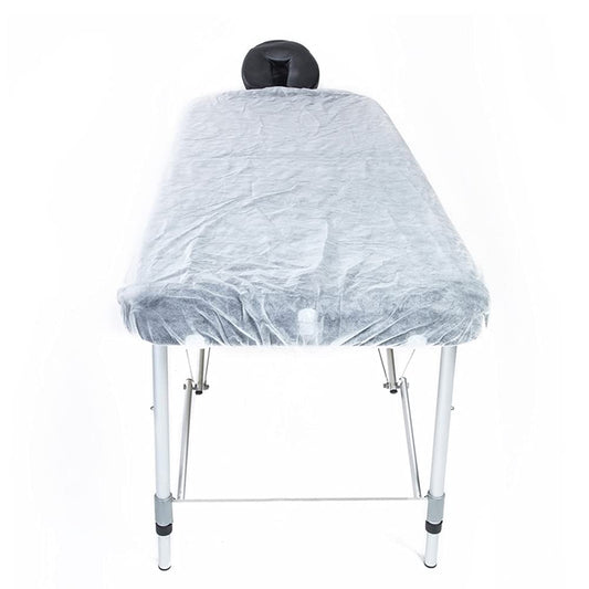 Greenour Funda impermeable para mesa de masaje, sábanas bajeras desechables para spa, color blanco, 10 unidades, 36 x 88 pulgadas
