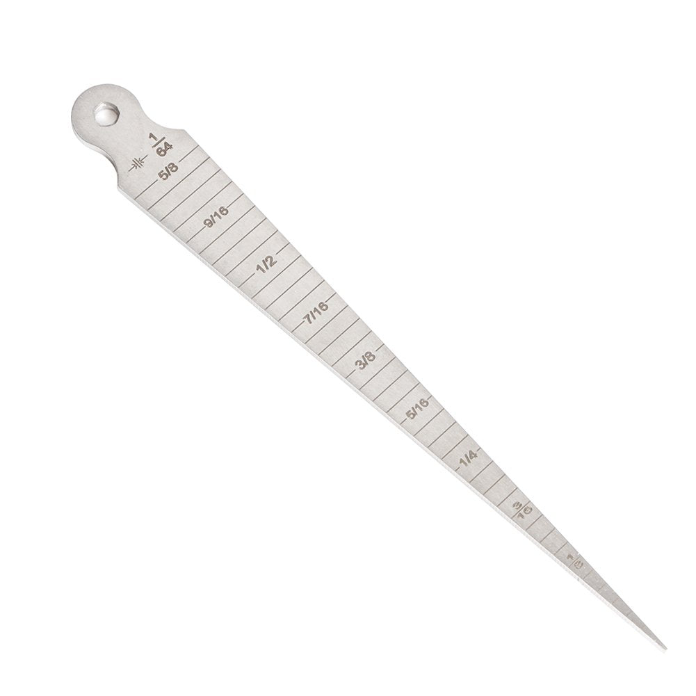 Calibrador Cónico Ulnar Acero Inoxidable 1-15mm Métrico e Inch Test de Soldadura