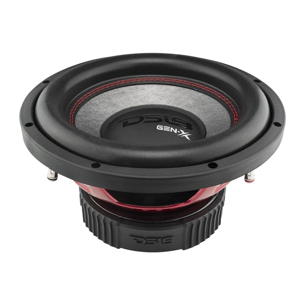 DS18 GEN-X104D Subwoofer in Black - 4 Layer Black Aluminum Voice Coil, 10", 800W MAX Power, 400W RMS, Dual 4 Ohms, DVC - Powerful Car Audio Bass Speaker (1 Speaker)