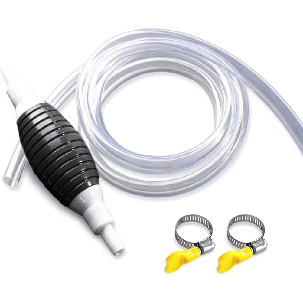 Bomba de Succión de Líquido Multifunción, Bomba Manual de Sifón de Alto Flujo para Gasolina, Bomba de Transferencia de Manual Portátil para Automóvil con Manguera de